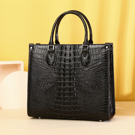 Crocodile Bone Skin Handbag
