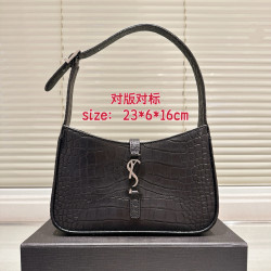 Yang Wood Crocodile Skin Hobo Bag