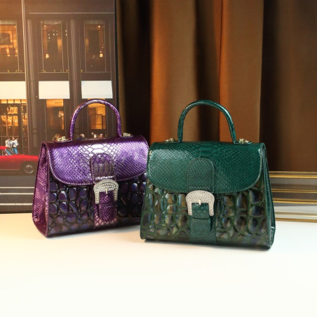 Cross-Border Handbags with Multi-Coloured Stones