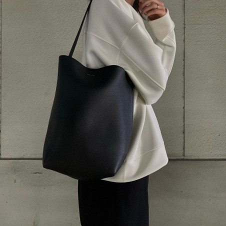 Row-Covered Oxen-Skin Bucket Bag & Handbag