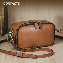 Black Angel Double Zipper Bag