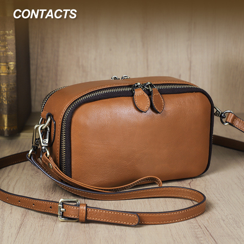 Black Angel Double Zipper Bag