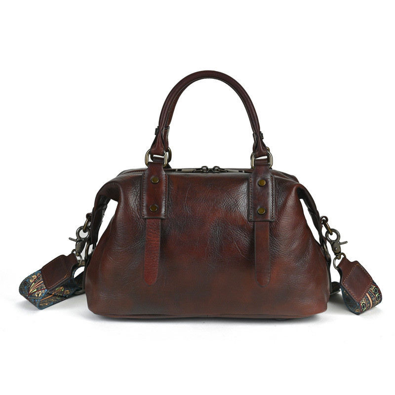 Large-Capacity Cowskin Handbags